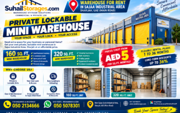 Warehouse for Rent in Sajaa Industrial Area, Sharjah | Private Lockable Mini Warehouse 160 and 320 Sq Ft – 050 2134666