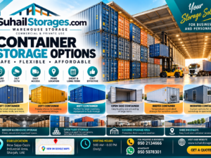 Storage Containers for Rent in Sharjah | Affordable 20ft and 40ft Units in Sajaa Oasis – From AED 5/Sq Ft – 050 2134666