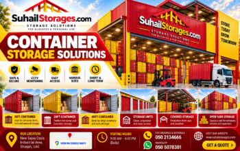Industrial container storage in Sajaa Oasis, Sharjah, UAE – 050 2134666