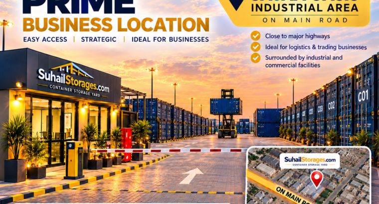 Open Yard and 20-Ft / 40-Ft Containers storage in sharjah – 050 2134666