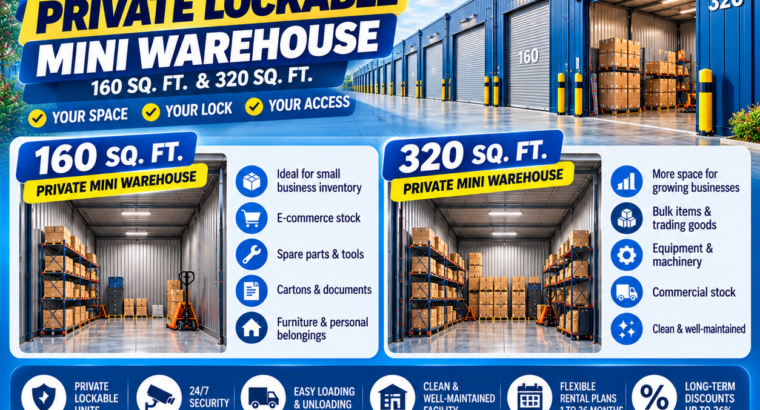 AFFORDABLE MONTHLY MINI WAREHOUSE RENTAL – 050 2134666