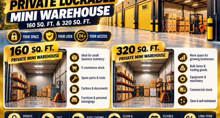 AFFORDABLE MONTHLY MINI WAREHOUSE RENTAL – 050 2134666