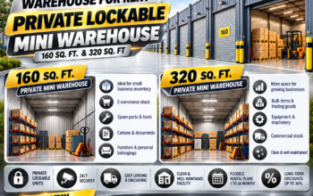 Rent private lockable 160 and 320 sq ft mini warehouse units with flexible monthly terms. Call 050 2134666.