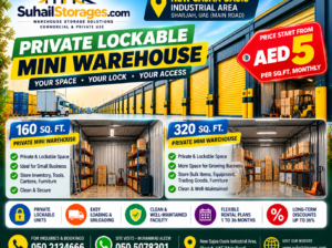 Private Mini Warehouse for Rent in Sharjah – 160 and 320 Sq Ft – 050 2134666