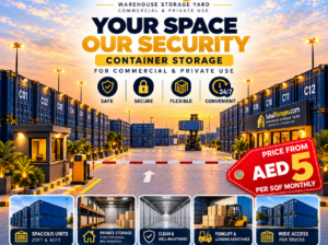 Warehouse and Open Yard Storage for Rent in Sharjah | Affordable Monthly Storage | Sajaa Industrial Area | 050 2134666