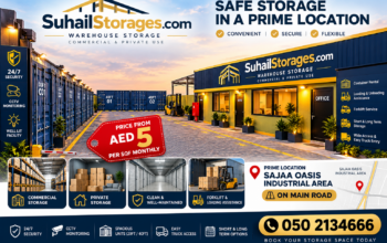 Warehouse Space for Rent in Sharjah | 20ft & 40ft Containers | Main Road Location | 050 2134666