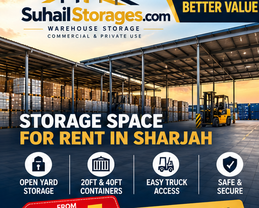 Container Storage Sharjah | From AED 5/Sq Ft | Suhail Storages | 050 2134666
