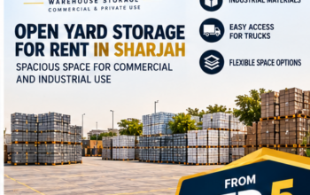 Flexible container storage solutions for commercial and private use at a prime location in Sajaa Oasis Industrial Area