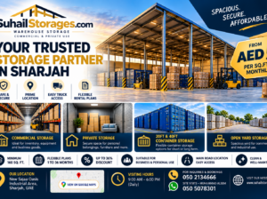 Container Storage Yard for Rent in Sharjah | 20FT and 40FT Units | Sajaa Oasis Main Road | 050 2134666