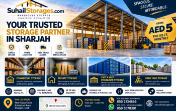 Container Storage Yard for Rent in Sharjah | 20FT and 40FT Units | Sajaa Oasis Main Road | 050 2134666